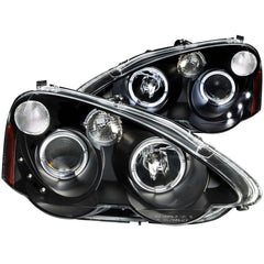 02 - 04 Acura RSX Headlight Set - Black Patch Performance - ANZO121359