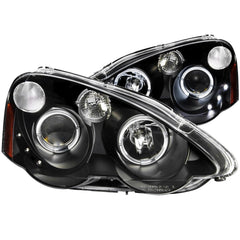 02 - 04 Acura RSX Headlight Set - Black Patch Performance - ANZO121359