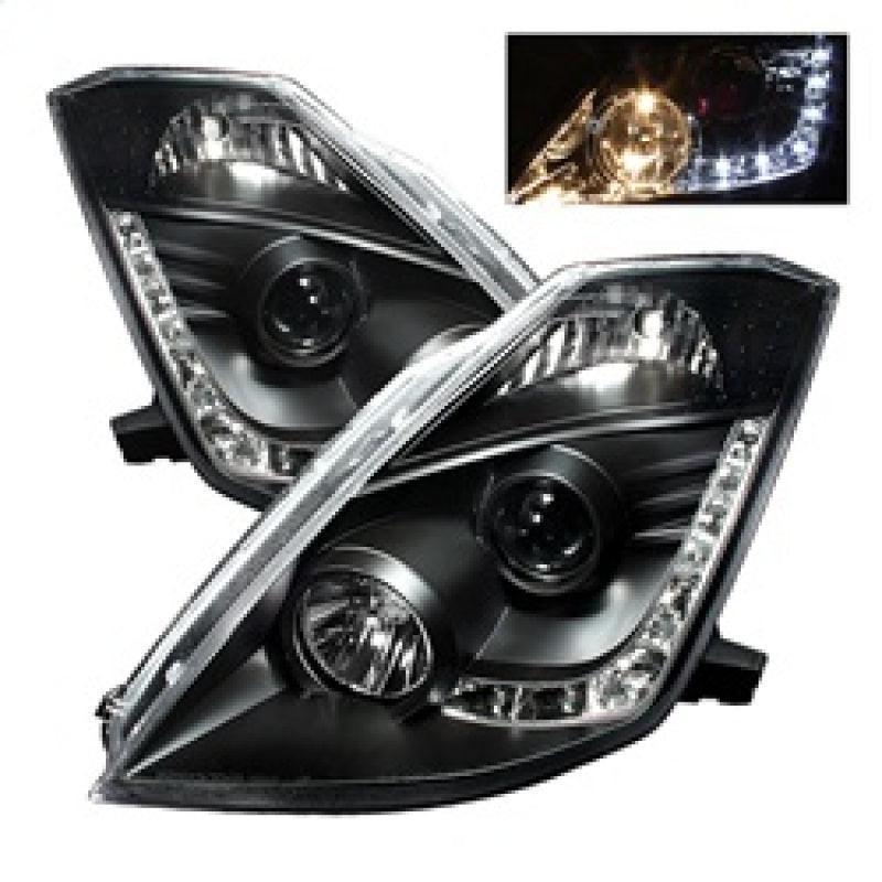 03 - 05 Nissan 350Z Headlight Set - Black Patch Performance - SPYD5064738