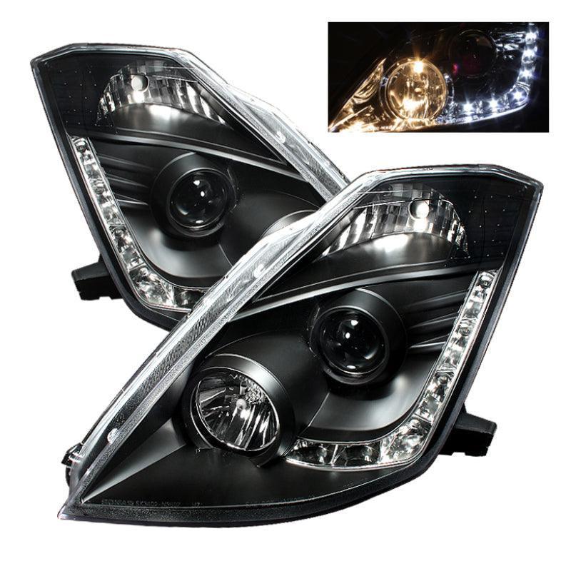 03 - 05 Nissan 350Z Headlight Set - Black Patch Performance - SPYD5064738
