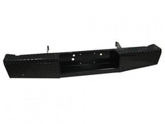 03 - 07 Chevrolet and GMC 2500/3500 Trail FX Rear Diamond Plate Bumper - Black Patch Performance - FX1003