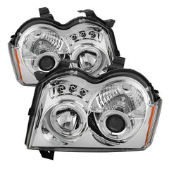 05 - 07 Jeep Grand Cherokee Headlight Set - Black Patch Performance - SPYD5011107