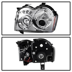 05 - 07 Jeep Grand Cherokee Headlight Set - Black Patch Performance - SPYD5011107