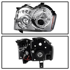 05 - 07 Jeep Grand Cherokee Headlight Set - Black Patch Performance - SPYD5011107