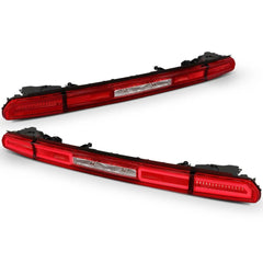 08 - 10 Dodge Challenger Tail Light Set - Black Patch Performance - ANZO321348