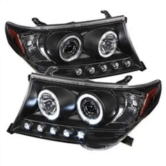 08 - 11 Toyota Land Cruiser Headlight Set - Black Patch Performance - SPYD5008275