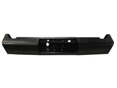 11 - 14 Chevrolet and GMC 2500/3500 Trail FX Rear Diamond Plate Bumper - Black Patch Performance - FX1001