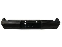 11 - 14 Chevrolet and GMC 2500/3500 Trail FX Rear Diamond Plate Bumper - Black Patch Performance - FX1001