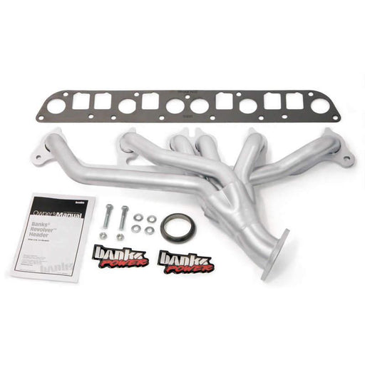 Exhaust Header System, Revolver Exhaust Header with hardware for 1991-1999 Jeep Wrangler 4.0L, 1991-1998 Cherokee - Exhaust, Mufflers & Tips from Black Patch Performance