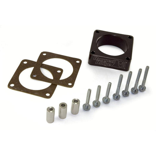 Rugged Ridge 17755.01 Throttle Body Spacer; 91-06 Jeep Wrangler/Cherokee XJ/YJ/TJ - Air and Fuel Delivery from Black Patch Performance