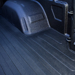 TrailFX Truck Bed Mat Direct-Fit; Drop-In; Without Raised Edges; Textured Pebble Surface Design; Black; Rubber; Tailgate Liner/ Mat Not Included