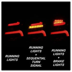 12 - 14 Ford Focus (Hatchback) Tail Light Set - Black Patch Performance - SPYD5085146