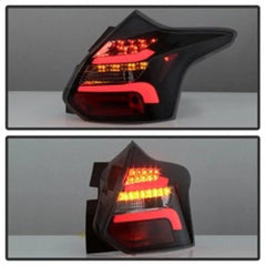 12 - 14 Ford Focus (Hatchback) Tail Light Set - Black Patch Performance - SPYD5085146