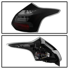 12 - 14 Ford Focus (Hatchback) Tail Light Set - Black Patch Performance - SPYD5085146