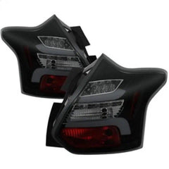 12 - 14 Ford Focus (Hatchback) Tail Light Set - Black Patch Performance - SPYD5085146