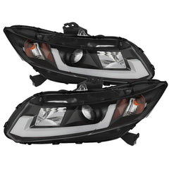 12 - 14 Honda Civic (Sedan) Headlight Set - Black Patch Performance - SPYD5076519