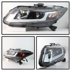 12 - 14 Honda Civic (Sedan) Headlight Set - Black Patch Performance - SPYD5076519
