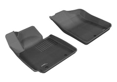 12 - 17 Hyundai Veloster Floor Mat Set - Front - Black Patch Performance - 3DMAL1HY02011509