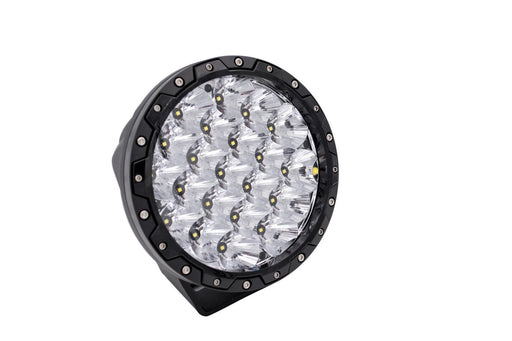 DRIVING LIGHT, 7IN, ROUND;BLACK;UNIVERSAL - Electrical, Lighting and Body from Black Patch Performance