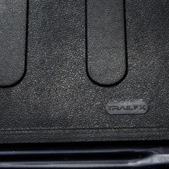TrailFX Truck Bed Mat Direct-Fit; Drop-In; Without Raised Edges; Textured Pebble Surface Design; Black; Rubber; Tailgate Liner/ Mat Not Included