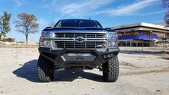 14 - 15 Chevrolet Silverado 1500 Bumper Guard - Front - Black Patch Performance - ROAD3141XFPRB