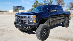 14 - 15 Chevrolet Silverado 1500 Bumper Guard - Front - Black Patch Performance - ROAD3141XFPRB