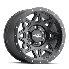 16x8 DIRTY LIFE THEORY 6x5.5 Offset (0) Center Bore (106) Style #9305 | 9305 - 6883MB0 - Black Patch Performance - DIRT93056883MB0