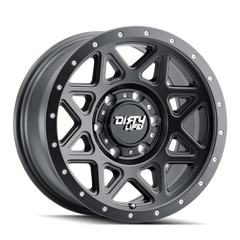 16x8 DIRTY LIFE THEORY 6x5.5 Offset (0) Center Bore (106) Style #9305 | 9305 - 6883MB0 - Black Patch Performance - DIRT93056883MB0