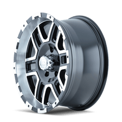 16x8 ION 179 6x5.5 Offset (10) Center Bore (106) Style #179 | 179 - 6883B - Black Patch Performance - ION1796883B