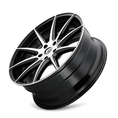 17x8 KRAZE COSMOS 5x115 Offset (38) Center Bore (72.62) Style #KR194 | KR194 - 7864BM38 - Black Patch Performance - KRAZKR1947864BM38