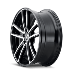 17x8 KRAZE LUSSO 5x4.5 Offset (38) Center Bore (72.62) Style #KR190 | KR190 - 7865BM38 - Black Patch Performance - KRAZKR1907865BM38