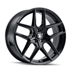 17x8 TOUREN TR79 5x4.5 Offset (35) Center Bore (66.1) Style #3279 | 3279 - 7865GB66 - Black Patch Performance - TOUR32797865GB66