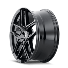 17x8 TOUREN TR79 5x4.5 Offset (35) Center Bore (66.1) Style #3279 | 3279 - 7865GB66 - Black Patch Performance - TOUR32797865GB66