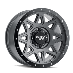 17x9 DIRTY LIFE THEORY 5x5 Offset ( - 12) Center Bore (78.1) Style #9305 | 9305 - 7973MGT - Black Patch Performance - DIRT93057973MGT