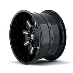 17x9 MAYHEM COMBAT 6x135 6x5.5 Offset ( - 12) Center Bore (106) Style #8105 | 8105 - 7937M - Black Patch Performance - MAYH81057937M