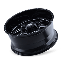 17x9 MAYHEM MONSTIR 8x6.5 8x170 Offset (18) Center Bore (130.8) Style #8100 | 8100 - 7976M18 - Black Patch Performance - MAYH81007976M18