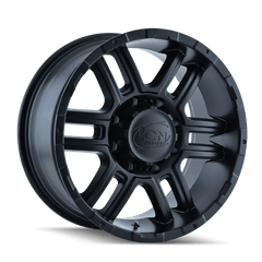 18x9 ION 179 6x5.5 Offset (12) Center Bore (106) Style #179 | 179 - 8983MB - Black Patch Performance - ION1798983MB