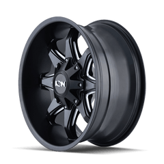 18x9 ION 181 8x6.5 8x170 Offset ( - 12) Center Bore (130.8) Style #181 | 181 - 8976M12 - Black Patch Performance - ION1818976M12