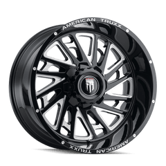 24x14 AMERICAN TRUXX BLADE 6x5.5 Offset (-76) Center Bore (106.1) Style #AT1905 | AT1905-24483M-76 - AMERICAN TRUXX - Wheel