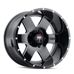 20x9 AMERICAN TRUXX ARMOR 8x170 Offset (0) Center Bore (125.2) Style #AT155 | AT155 - 2970M0 - Black Patch Performance - AMERAT1552970M0