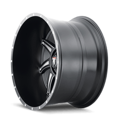 22x12 AMERICAN TRUXX VORTEX 8x6.5 Offset ( - 44) Center Bore (125.2) Style #AT162 | AT162 - 22281M - 44 - Black Patch Performance - AMERAT16222281M44