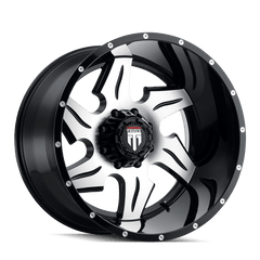 20x12 AMERICAN TRUXX NINJA 8x6.5 Offset ( - 44) Center Bore (125.2) Style #AT163 | AT163 - 2281M - 44 - Black Patch Performance - AMERAT1632281M44