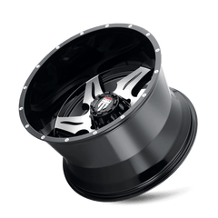 20x12 AMERICAN TRUXX NINJA 8x6.5 Offset ( - 44) Center Bore (125.2) Style #AT163 | AT163 - 2281M - 44 - Black Patch Performance - AMERAT1632281M44