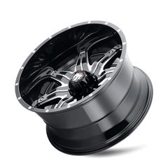 22x12 AMERICAN TRUXX LONESTAR 5x150 Offset ( - 44) Center Bore (110.3) Style #AT185 | AT185 - 22250BM - 44 - Black Patch Performance - AMERAT18522250BM44