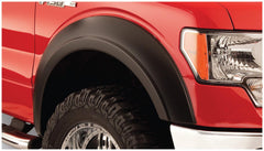 Bushwacker 60001-01 Black Extend-A-Fender Style Smooth Finish Front Fender Flares for 1972-1980 International Scout II - Body from Black Patch Performance