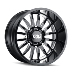 20x12 CALI OFF - ROAD SUMMIT 8x6.5 Offset ( - 51) Center Bore (125.2) Style #9110 | 9110 - 2281BM - Black Patch Performance - CALI91102281BM