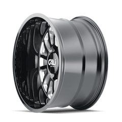 20x12 CALI OFF - ROAD SUMMIT 8x6.5 Offset ( - 51) Center Bore (125.2) Style #9110 | 9110 - 2281BM - Black Patch Performance - CALI91102281BM