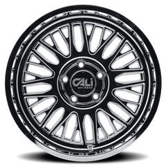 22x12 CALI OFF - ROAD VERTEX 6x135 Offset ( - 44) Center Bore (87.1) Style #9116 | 9116 - 22236C - Black Patch Performance - CALI911622236C