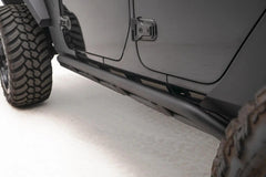 18-22 Jeep Wrangler Rocker Panel Guard - Black Patch Performance - FABFJL18G17501