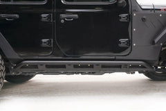 18-22 Jeep Wrangler Rocker Panel Guard - Black Patch Performance - FABFJL18G17501